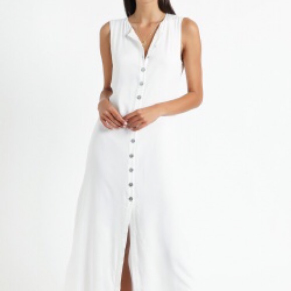 Showpo White Izmir Midi Dress - Size 4 - Picture 1 of 3